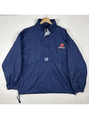 Vintage 90s XL Russell Athletic Auburn University Basketball Rain Jacket Parka